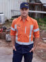 Picture of Bisley Flx & Move™ X Taped Hi Vis Utility Shirt BS6177XT