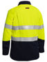 Picture of Bisley Womens TenCate Tecasafe® Plus Taped Two Tone Hi Vis FR Closed Front Shirt With Concealed Front Placket- Long Sleeve BLC8075T