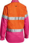 Picture of Bisley Women's Taped Hi Vis Cool Lightweight Drill Shirt BL6696T