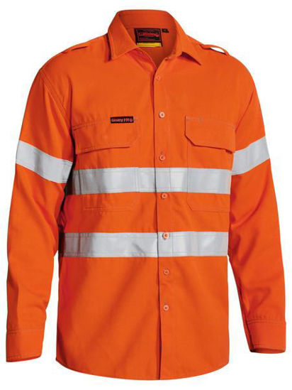 Picture of Bisley TenCate Tecasafe® Plus 700 Taped Hi Vis FR Vented Shirt BS8081T