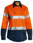 Picture of Bisley Women's Taped Hi Vis Drill Shirt BLT6456