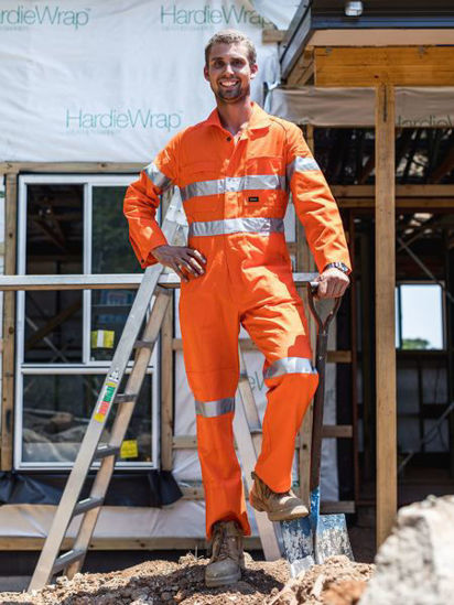 Picture of Bisley Taped Hi Vis Drill Coverall BC607T8