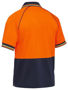 Picture of Bisley Two Tone Hi Vis V-NeckPolo BK1440