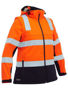 Picture of Bisley Women's Taped Two Tone Hi Vis 3-in-1 Soft Shell Jacket BJL6078T