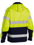 Picture of Bisley Taped Hi Vis Zip Fleece Hoodie with Sherpa Lining BK6988T