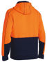 Picture of Bisley Hi Vis Zip Front Fleece Hoodie BK6819