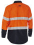 Picture of Bisley Apex 185 Taped Hi Vis FR Ripstop Vented Shirt BS8438T