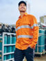 Picture of Bisley Apex 185 Taped Hi Vis Ripstop FR Vented Shirt BS8439T