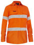 Picture of Bisley Apex 185 Women's Taped Hi Vis Ripstop FR Vented Shirt BL8439T