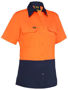 Picture of Bisley Women's Cool Lightweight Hi Vis Drill Shirt BL1895