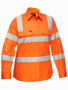 Picture of Bisley Women's Taped Biomotion Cool Lightweight Hi Vis Shirt BL6016T