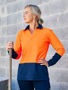 Picture of Bisley Women's Hi Vis V-Neck Polo BKL6234