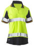 Picture of Bisley Women's Taped Two Tone Hi Vis V-Neck Polo BKL1225T