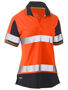 Picture of Bisley Women's Taped Two Tone Hi Vis V-Neck Polo BKL1225T