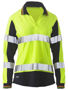 Picture of Bisley Women's Taped Two Tone Hi Vis V-Neck Polo BKL6225T