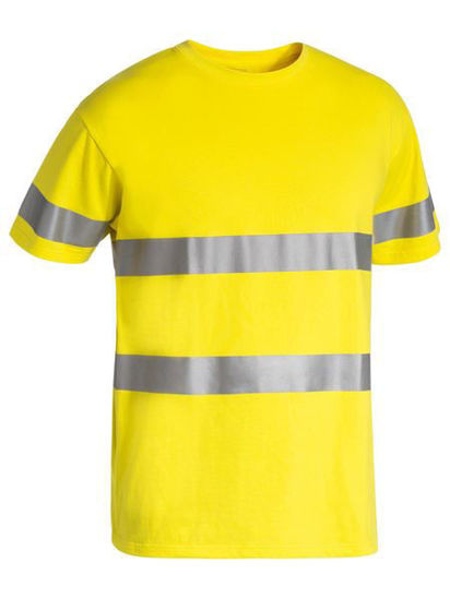 Picture of Bisley Taped Hi Vis Cotton T-Shirt BK1017T